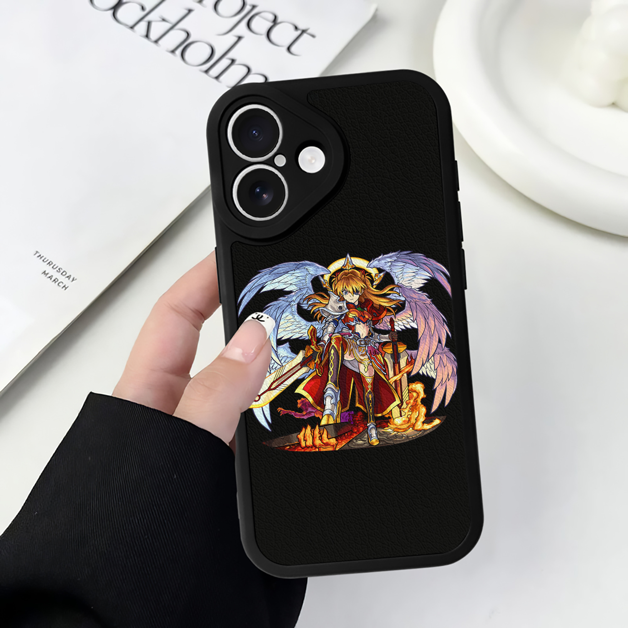 （画像用） EVA 新世紀エヴァンゲリオン 【iPhone 16シリーズ対応】シリコンスマホケース（レザー調） 材質：シリコン